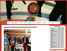 Tablet Screenshot of curlingclubhamburg.com